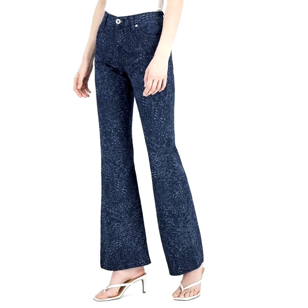 Inc International Concepts Dark Blue Flare Jeans